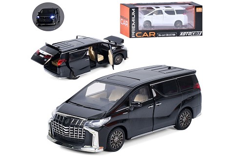 Машина AP-2009 (12шт) АвтоСвіт,1:24, метал,інерц, 21см, звук,світло,відчиняються двері/багажник/капо