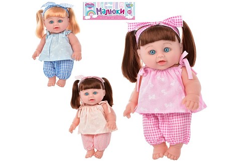 Лялька 339-E (36шт), 30см, 3 види, у кульку, 19-41-9см