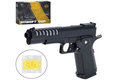 Пістолет V302 (48шт) 22,5см, пластикові кулі, в кор-ці, 22,5-16-4см