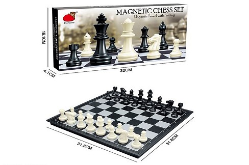Шахи магнітні арт. 2410-B (36шт)    короб. 32*4,1*16,1см