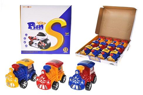 Потяг інерційний в блоці 12шт JS04 УПАК12шт  р.34,5*36*8см