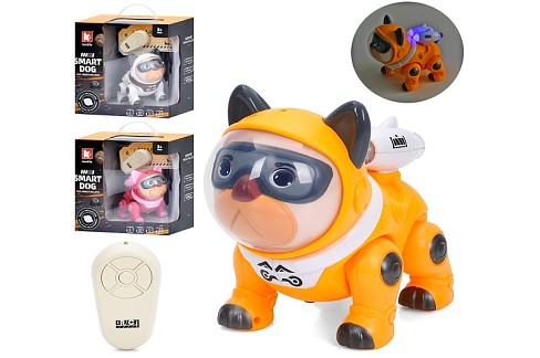 Тварина G253A (16шт) р/к(ІЧ), собака, 17,5см, ходить, танцює, музика, звук(англ), світло, 3 кольори,