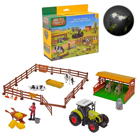 Іграшковий набір Ферма" арт. 550-8K (24шт/2) ферма,трактор,фігурки,короб. 24*18,5*9см"