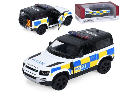 Модель джип LAND ROVER DEFENDER 90 5'' KT5428WP Police метал.інерц.відкр.дв.кор./96/