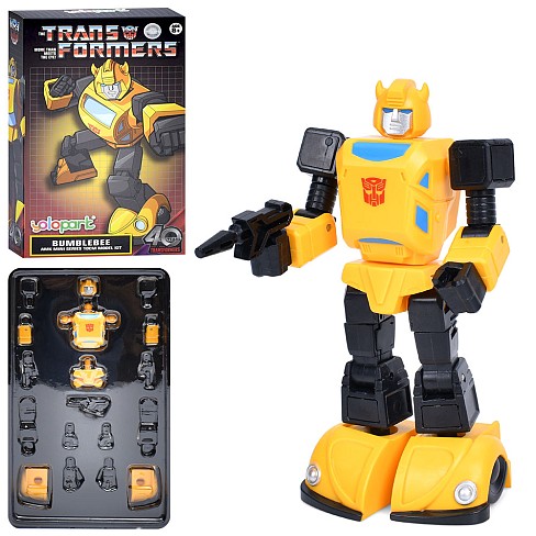 Трансформер YPAMKG1BB (18шт) Transformers,Bumblebee,10см,розібраний,конструктор,в кор-ці,14-23-5см