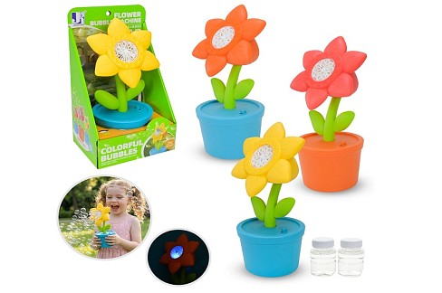 Мильні бульбашки арт. P82448 (48шт/2) батар. 3 кольори, квітка короб. 16,3*12,5*29 см