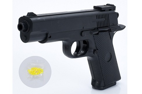 Пістолет 032 (216шт) 19,5см, пластикові кулі, у пакеті, 16-24-3см