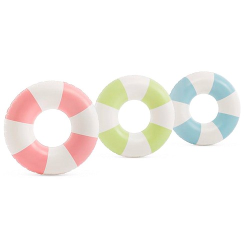 Круг 59271 (24шт) надувний, 91см, 3кольори (коралово-рожевий, салатовий, блакитний), вік 9+