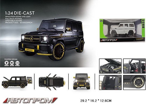 Машина мет. АВТОПРОМ арт. AP7717 (12шт) 1:24,3 кольори,батар, світ., звук, двері відкр., короб.29*16