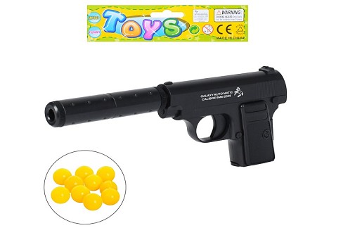 Пістолет 118SE+ (60шт) 24см, пластикові кулі, у пакеті, 15-21-3см