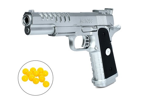 Пістолет 1058-A (72шт) 23,5см, пластикові кулі, у пакеті, 19-28-4см