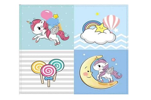 Килимок-пазл M 20349 (15) 4 м`які елементи, матеріал: EVA, розмір пазла:61x61х1 см, в плівці