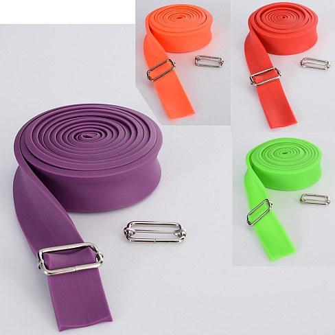 Еспандер MS 3419-3 (50шт) стрічка,джгут,резинка для підтягув,турнік, 3м-3,5см, 4кол,кул,14-14-3,5см