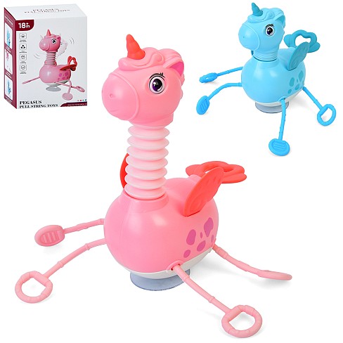 Гра FXB-19 (48шт) єдиноріг, 15см, Поп Туб/Pop tube, телескопічна шия, траскачка, прорізувач, присоск