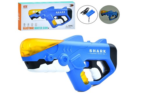 Водяний бластер YB1911 (8шт) акула, 42,5см, акум, USBзарядне, в кор-ці, 43-23-8,5см