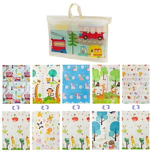 Килимок термо двохстор. арт. K6601 (30шт)5 видів, складний, матеріал XPE, р-р 117*176*0,8 см, у сумц