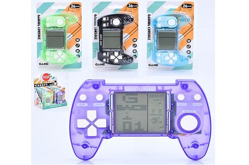 Тетрiс LZ8904-1 Упак12шт (72шт) 12,5-8-2см, на листі, 26в1,ч/б екран,звук, муз,на бат-ці, 12шт(4кол