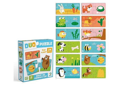 Пазл ДУО «Хто що їсть»  До300691