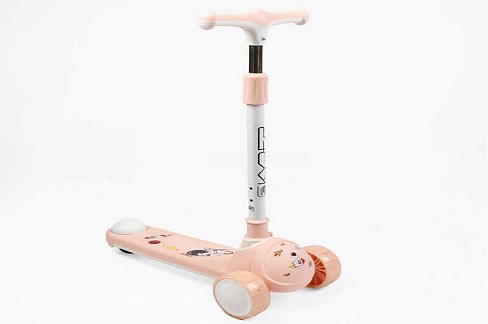 Самокат триколісний Skyper" SM-2653-60 (6) колеса PU 125х40мм зі світлом, музика та підсвічування п"