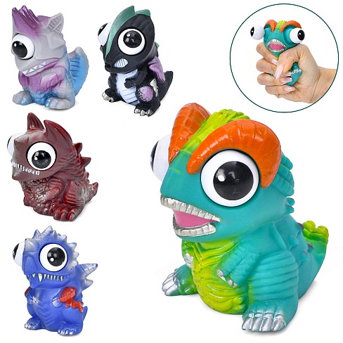 Фігурка K0005B (120шт) дракон, 8см, глазастик, мікс видів, у пакеті, 10-12-6см