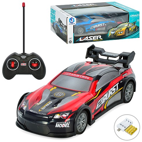 Машина TS-101A (18шт) р/к, 19см, акум, USB-зарядне, корпус, що не б'ється, звук, світло, 2 кольори,