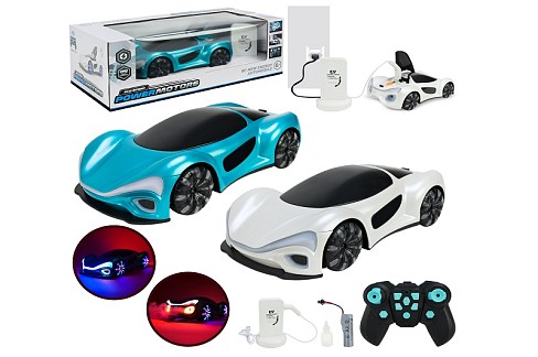 Машина р/к арт. PM3419 (18шт/2) POWERMOTORS" 2 кольори, пар акум,світло,звук,заряд.станція,у короб."