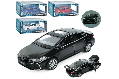 Машина AP-2043 (18шт) АвтоСвіт, 1:32, метал, інерц, 15см, звук, світло, відчиняються двері/капот/баг