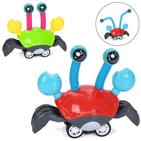 Іграшка HY9303 (72шт) краб,  17-13,5-8,5см, Поп Туб/Pop tube, телескопічний, інерційний/їздить, 2 ко