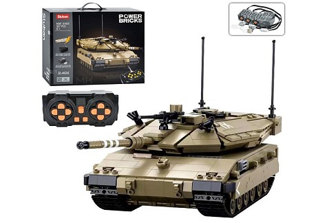 Конструктор SLUBAN M38-B1022 (4шт) танк, 937дет, на радіокеруванні, 42,5-38-12,4см