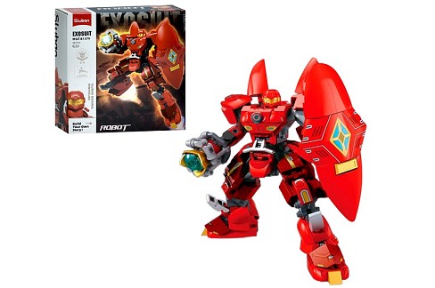 Конструктор SLUBAN M38-B1379 (32шт) робот-воїн, фігурка, 241дет, в кор-ці, 22-23,5-6,5см