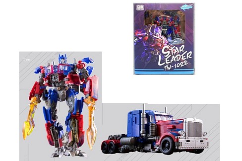 Трансформер TW-1022 (12шт) TF, робот 18см+трейлер, метал+пластик, в кор-ці, 18-22-7см