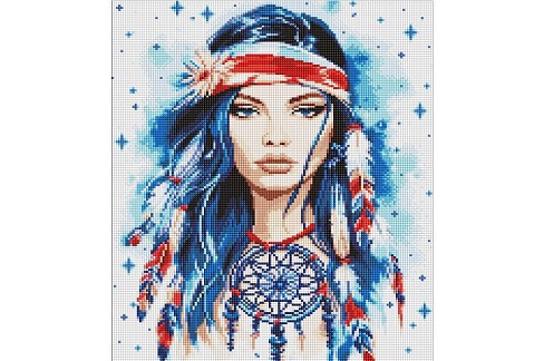 Набір з алмазною мозаїкою  Амулет" з АВ стразами 40х50см  AMO7993"