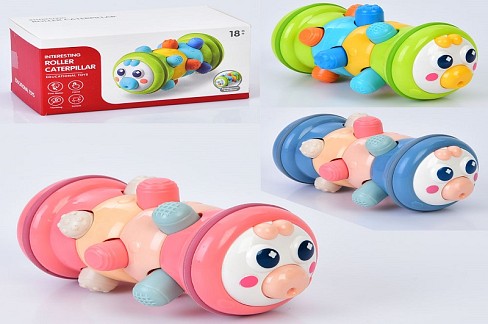 Гра YL1022-23B (70шт) гусениця, 12,5см, іграшка-ролер, пискавка, брязкальце, дзеркало, пальчикова гр
