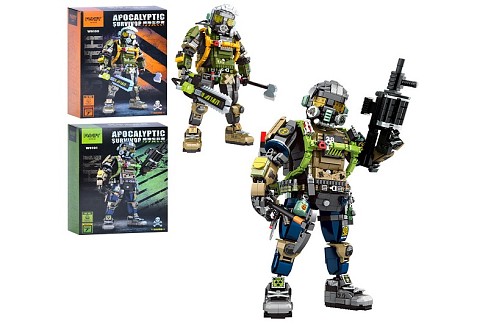 Конструктор W9100-01 (6шт) робот, 33см, 2 види, в кор-ці, 28,5-40-12см