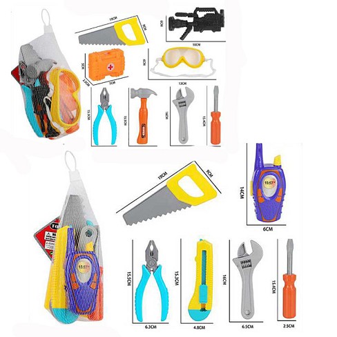 Набір інструментів 024-2-4 (72шт) пила, викрутка, плоскогубці, гайк.ключ, 2 види(окуляри / рація)/мі