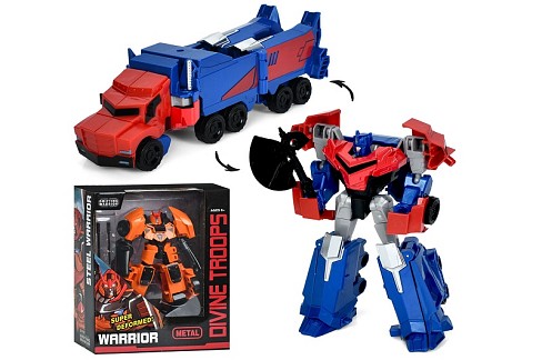 Трансформер 8102-09 (18шт) робот 18см+транспорт, метал+пластик, 2 види, в кор-ці, 22-27-9,5см