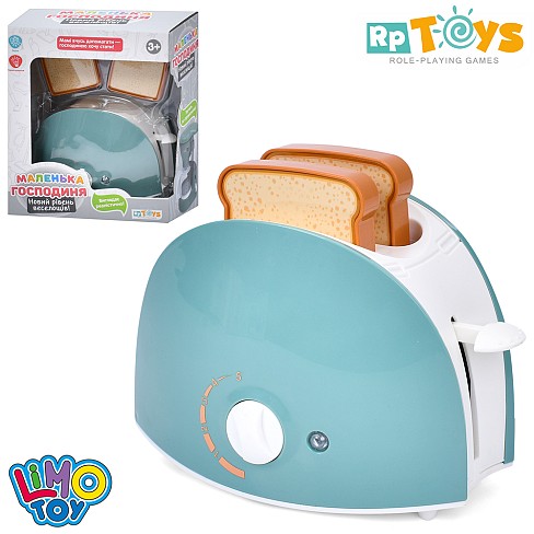 Тостер YH129-5G (54шт) 15см, звук, світло, на бат-ці, в кор-ці, 17-20-9,5см