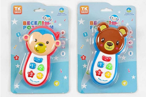 Сотовий телефон TK 13559 (144) TK Group", 2 види, УКР. МОВА, світло, пісні, казки, вивч. цифр і кол"