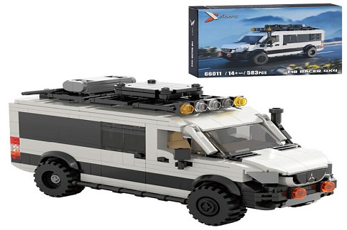 Конструктор 66011 (14шт) авто серія, машина, 19,6см, 583дет, в кор-ці, 28-20-5см