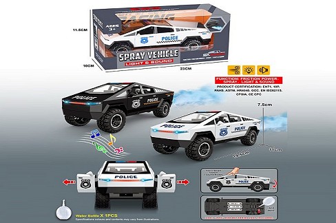 Машина POLICE арт.YM-9924B (84шт/2) батар.свiтло,звук,пар,короб.23*11,5*10см