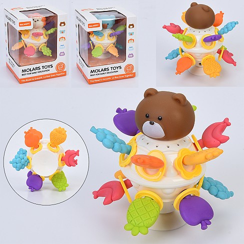 Гра YK7022A-B-C (24шт) тварина, на присосці, 11см, текстурні деталі, рухливі деталі, тріскачка, прор