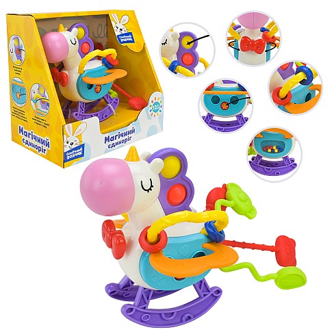 Брязкальце-прорізувач арт. PL-724-83 Сонячний зайчик" натискати, гойдати, гризти,р-р13*17,5*15"