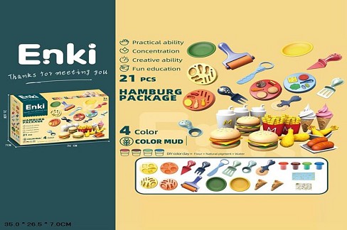 Кухонний набір EK6001 фастфуд з пластиліном та аксес.кор.35*7*26,5 /24/
