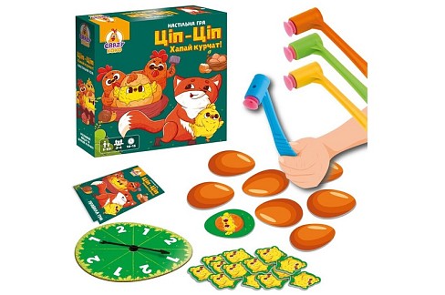Гра настільна Vladi Toys розважальна. Ціп-Ціп Хапай курчат!  VT8055-42 (укр)