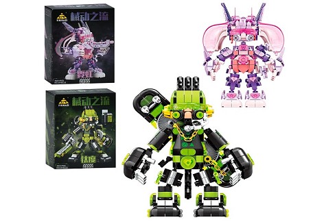 Конструктор KY8121-22 (18шт) робот-воїн, 2 види(420дет, 433дет), в кор-ці, 17-22-8см