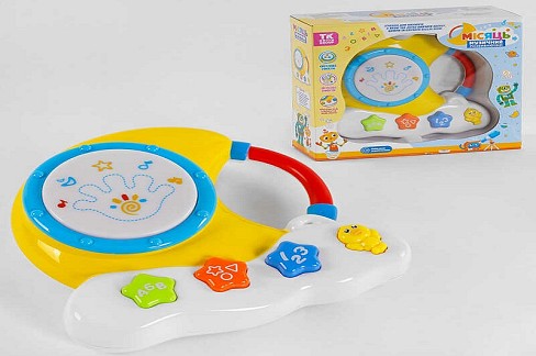 Музичне піаніно-барабан 36924 (30) TK Group", УКР. МОВА, пісні, вивчення цифр, укр. алфавіт, фігури"