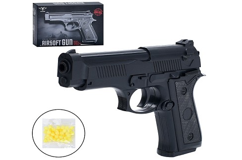 Пістолет 038 (60шт) 20см, пластикові кулі, в кор-ці, 20,5-14-4см