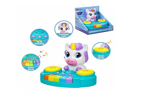 Орган 35869A єдиноріг з барабаном батар.муз.світ.кор.20*17*18 /16/