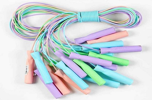 Скакалка C 64560 (40) довжина 2.7м, товщина 0.4мм, руків`я з підшипником, 10 ШТУК В СВЯЗЦІ