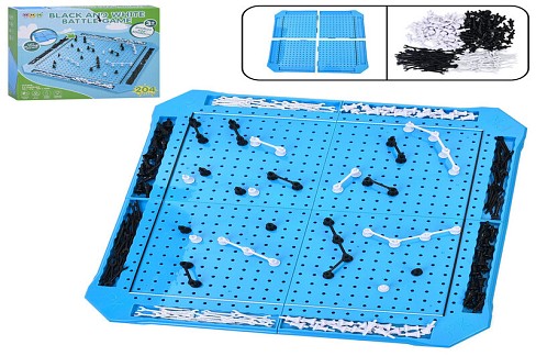 Настільна гра 8803 (24шт) Чорні та білі, Батл чорних та білих, ігрове поле 50-50см (складне-4частини